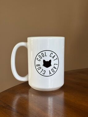 Cool Cat Lady Club White Ceramic Mug